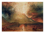 Mount Vesuvius in Eruption  1817 (W/C on Paper)