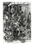The Death of the Virgin  Engraved by Wenzel Von Olmutz  1481 (Engraving)