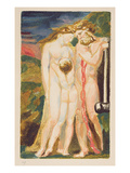 A Nude Woman Looking Down at a Half-Grown Boy  Plate 18 from 'The First Book of Urizen'  1794