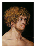 Adam and Eve  Detail of Adam's Head (Oil on Panel) (Detail of 159264)