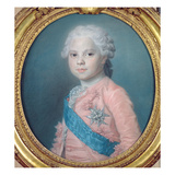 Portrait of Louis of France (1755-1824) Count of Provence and Future King Louis Xviii (Pastel)