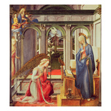 The Annunciation (Oil on Panel)