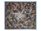Optical Flower Puzzle Quilt  1854 (Silk)