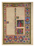 Fol201R Letter from St Paul to the Ephesians  from the Borso D'Este Bible Vol 2 (Vellum)