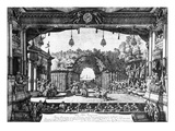 A Performance of 'Le Turc Genereux' in Vienna on 6th April 1758  Published in 1759 (Engraving)