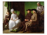 The Artist's Family (Oil on Canvas)