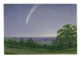 Donati's Comet  Oxford  730Pm  5th October 1858 (W/C and Bodycolour over Graphite on Paper)