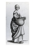 Maid Returning from Market  1640 (Etching)