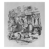 Monmouth Street  Illustration from 'sketches by Boz' by Charles Dickens  1836 (Litho)