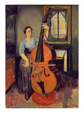 Woman with a Double Bass  1908