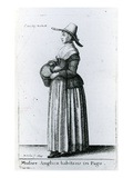 English Country Woman  1643 (Etching)