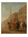 Restoration Procession of Charles Ii at Cheapside  C1745 (Oil on Canvas)