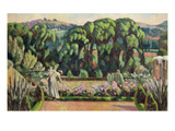 The Artist's Garden at Durbins  C1915 (Oil on Canvas)