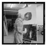 Adolph Gottlieb (1903-74) in His Studio (Photo)