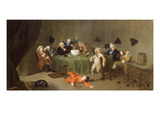 A Midnight Modern Conversation  C1732 (Oil on Canvas)