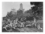 The Native Guard of Sir DB Robertson  British Consulat  Canton  1872 (B/W Photo)