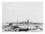 View of Amsterdam  C1640 (Etching)