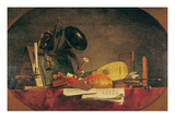 The Attributes of Music  1765 (Oil on Canvas)