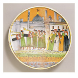 Dish Decorated with Musicians (Ceramic)