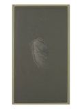 Drapery Study for 'Day and the Dawnstar' (Pink  Blue  Black and White Chalk on Grey Paper)