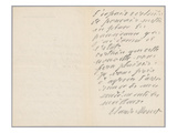 Autographed Letter from Claude Monet to Paul Leon Relating His First Operation