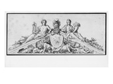 Project for the Pediment of the Castle of Vaux-Le-Vicomte