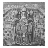 Illustration from 'Das Veraenderte Russland' by Friedrich Christian Weber  1721 (Engraving)