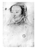 Catherine De Medici  C1560 (Pierre Noire and Red Chalk on Paper)