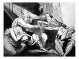 Oedipus Cursing His Son Polynices  Illustration for Sophocles's 'Oedipus Coloneus'  1777-78