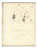 Sketches of Faces (Pencil on Paper)