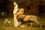 Una and the Lion  from Spenser's Faerie Queene  1880 (Oil on Canvas)