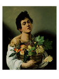 Youth with a Basket of Fruit  1594 (Oil on Canvas) (Detail of 104940)