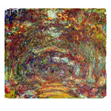 The Rose Path  Giverny  1920-22 (Oil on Canvas)