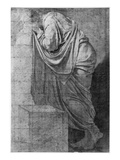 Study for 'The Death of Socrates'  C1787 (Pencil on Paper)