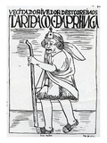 The Inspector (Woodcut)