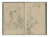 The Nice Carnival  from a Sketchbook  1888-89 (Pencil on Paper)