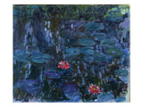 Waterlilies with Reflections of a Willow Tree  1916-19 (Oil on Canvas)