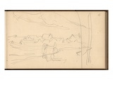 Chemin Du Roy at Giverny (Pencil on Paper)
