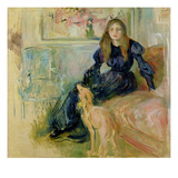 Julie Manet (1878-1966) and Her Greyhound Laerte  1893 (Oil on Canvas)