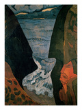 Cliffs Near Camaret (Oil on Canvas)