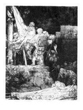 The Descent from the Cross with a Torch  1654 (Etching)