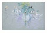 Swans  1885 (Pastel on Paper)