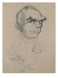 Eugene Scribe (1791-1861) from a Photograph by Nadar (Pencil on Paper)