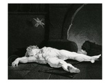 Puck Basking Asleep before the Country Hearth  Engraved by Moses Haughton Jr (Engraving)