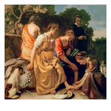 Diana and Her Companions  C1655-56 (Oil on Canvas)