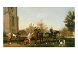 Lord Torrington's Hunt Servants Setting Out from Southill  Bedfordshire  C1765-8 (Oil on Canvas)