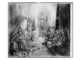 The Three Crosses  1653 (Etching)