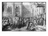 Back from the Consecration  Napoleon Arriving at the Hotel De Ville  Paris  1805