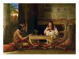 Egyptian Chess Players  1865 (Oil on Panel)