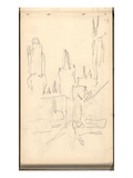 The Three Towers of Rouen Cathedral (Pencil on Paper)